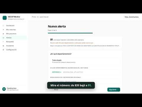 Crea tu primera alerta